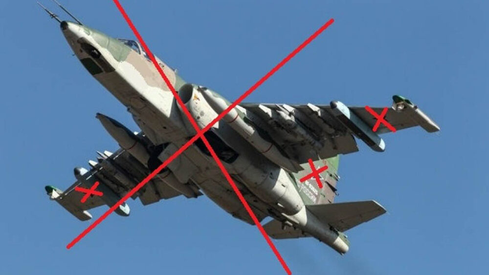 Повітряні сили знищили ворожий штурмовик Су-25