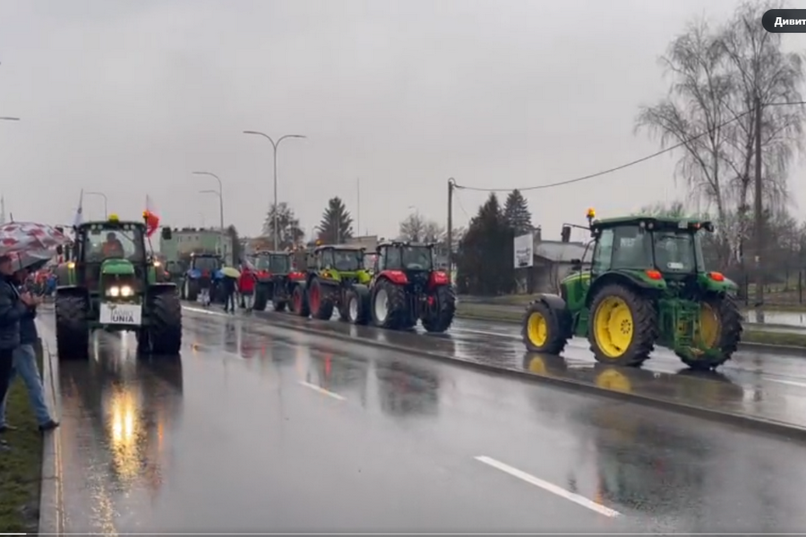 Польські фермери протестують проти експорту українського зерна