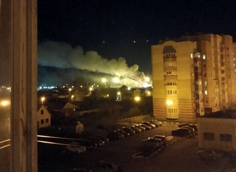 У бєлгородській області рф після вибухів спалахнули дві пожежі, одна з них – на ТЕЦ