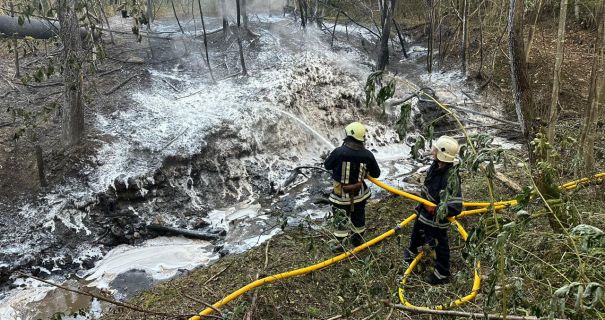 У річці Стримба на Франківщині після аварії різко зросла концентрація нафтопродуктів