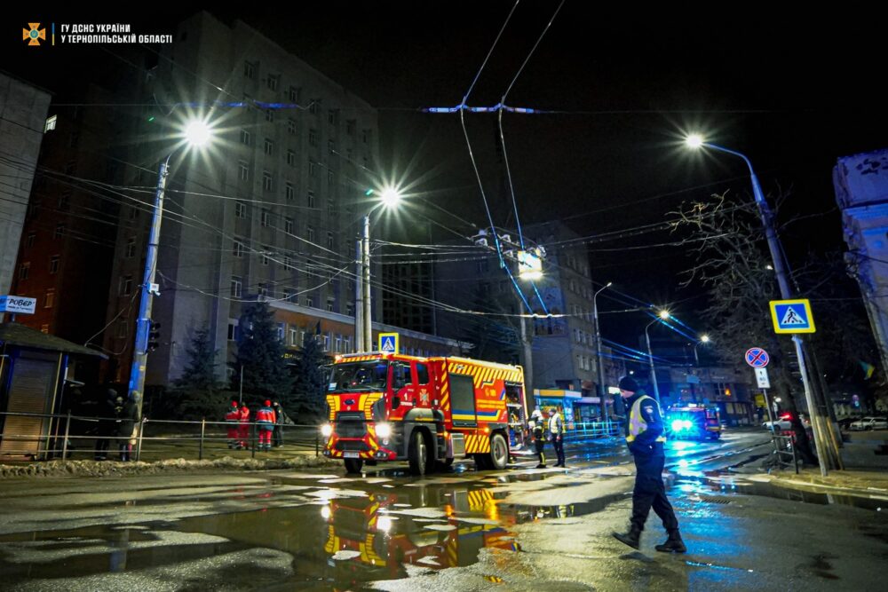 У центрі Тернополя горів “Будинок правосуддя”