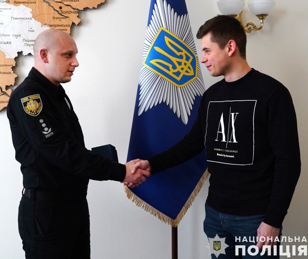 Львівського студента, який затримав нападника на жінок, нагородили
