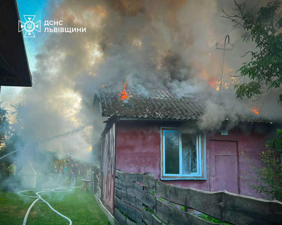 Внаслідок пожежі на Львівщині загинув чоловік